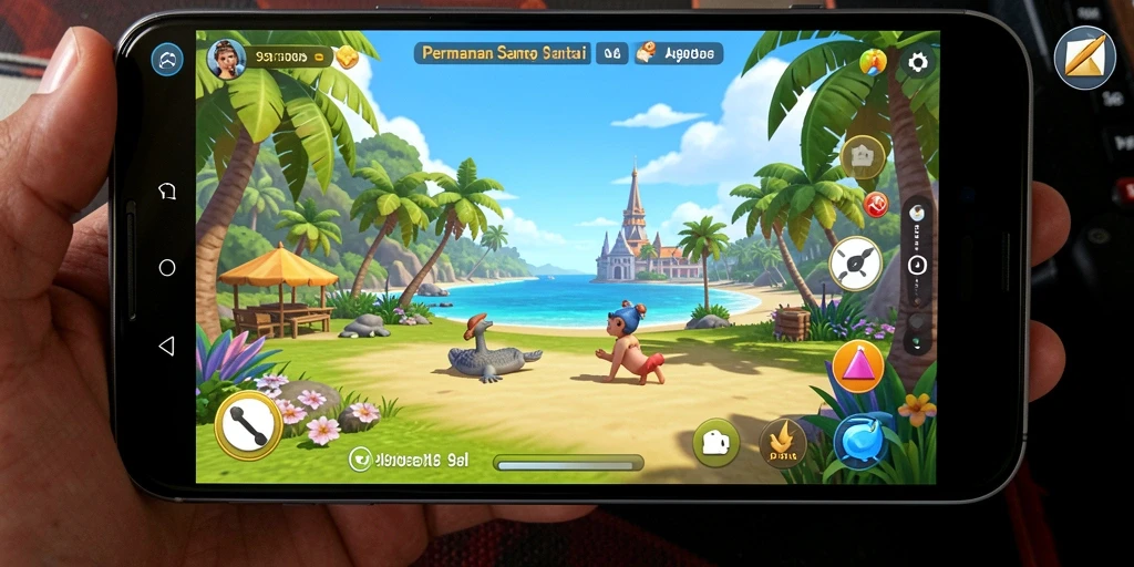 Tampilan gameplay 9399 yang cerah dan mengasyikkan.