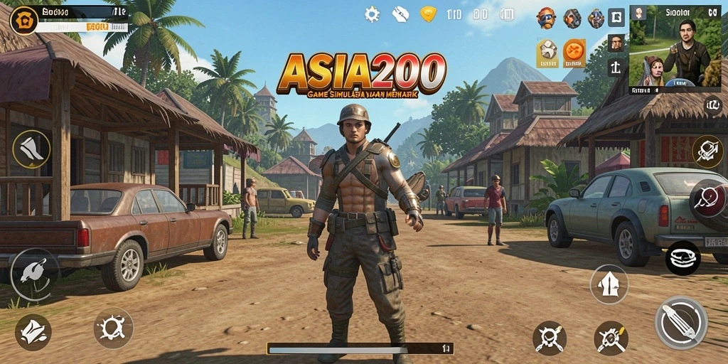 Gameplay ASIA200 yang menampilkan simulasi realistis dan interaktif.