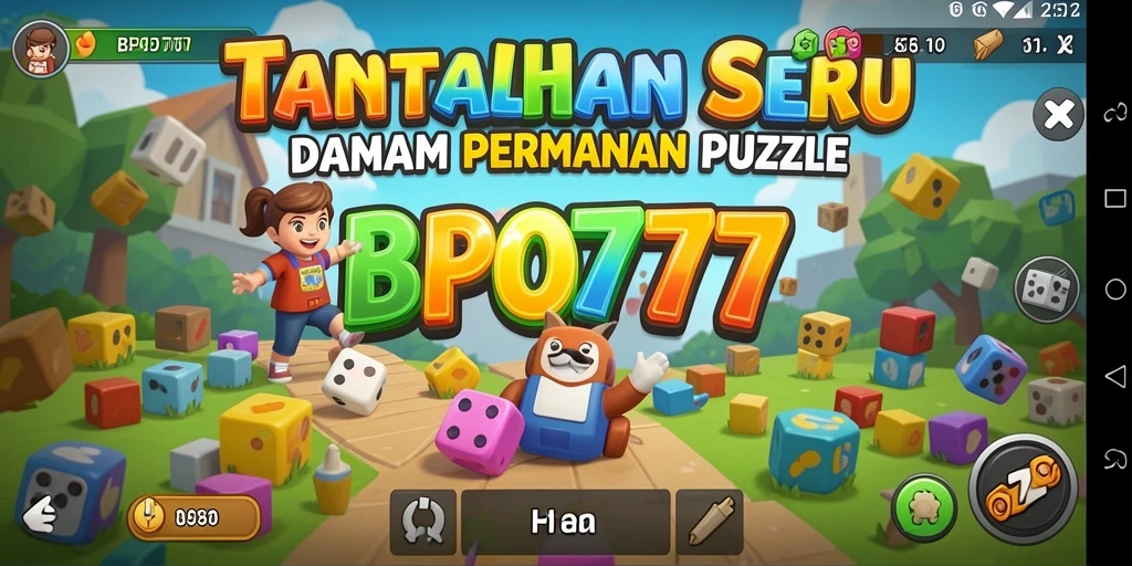 Tangkap layar gameplay BPO777 saat menyelesaikan teka-teki seru.