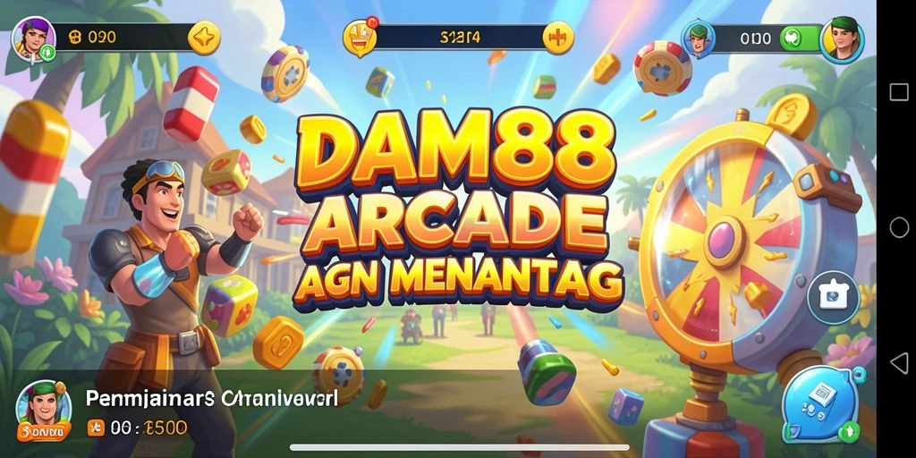 Tampilan gameplay menegangkan dari DAM88 dengan karakter yang akrab.