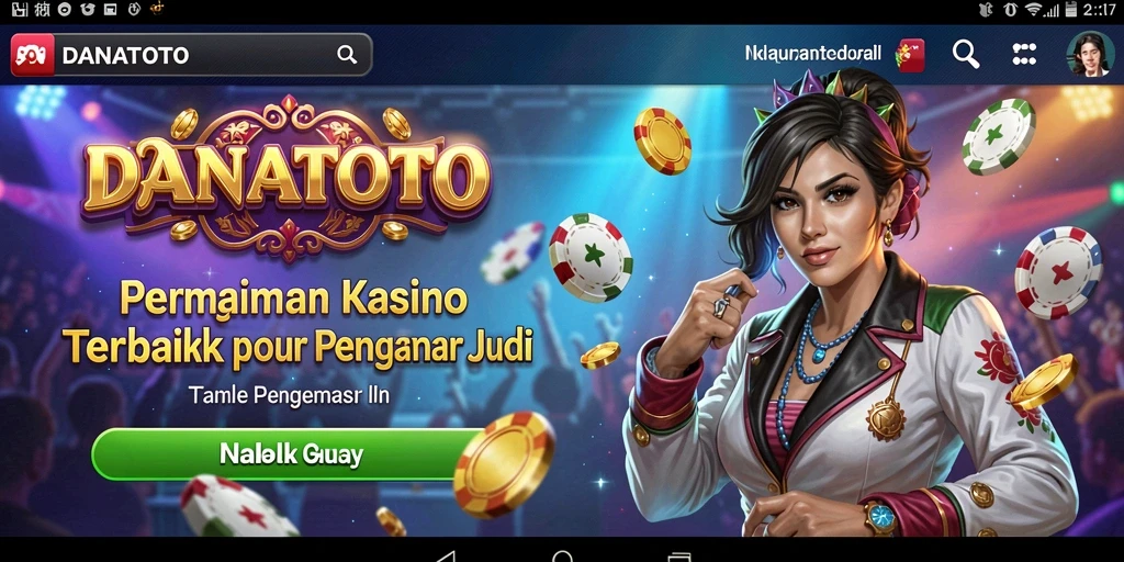Tampilan gameplay seru DANATOTO dengan suasana Kasino yang mendebarkan.