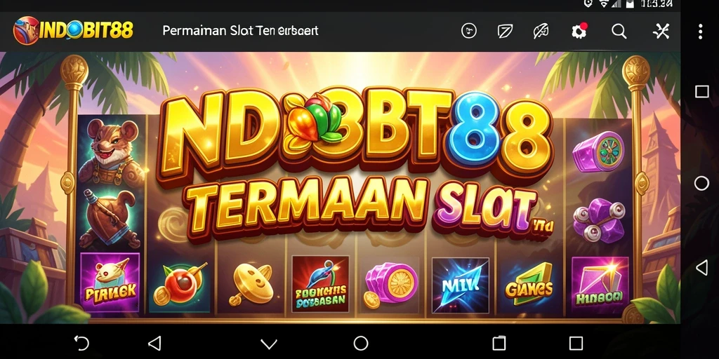 Screenshot gameplay INDOBIT88 menunjukkan keseruan bermain slot dengan fitur menarik.