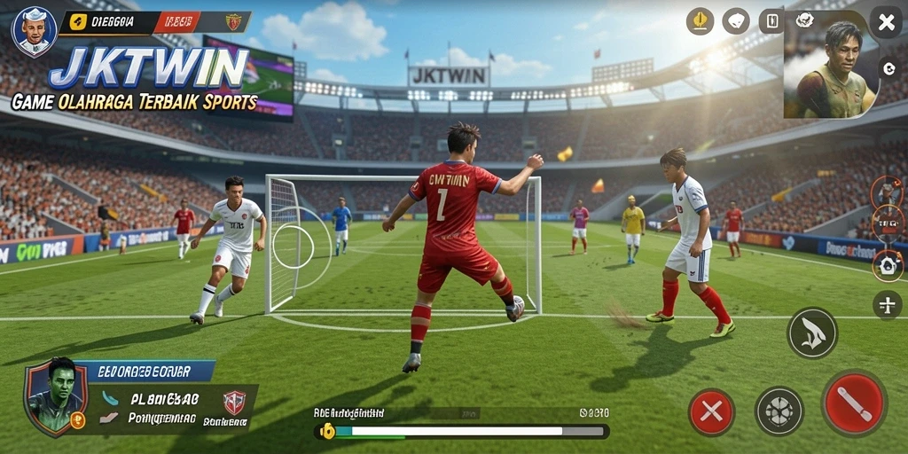 Tampilan gameplay menarik JKTWIN dalam aksi olahraga.