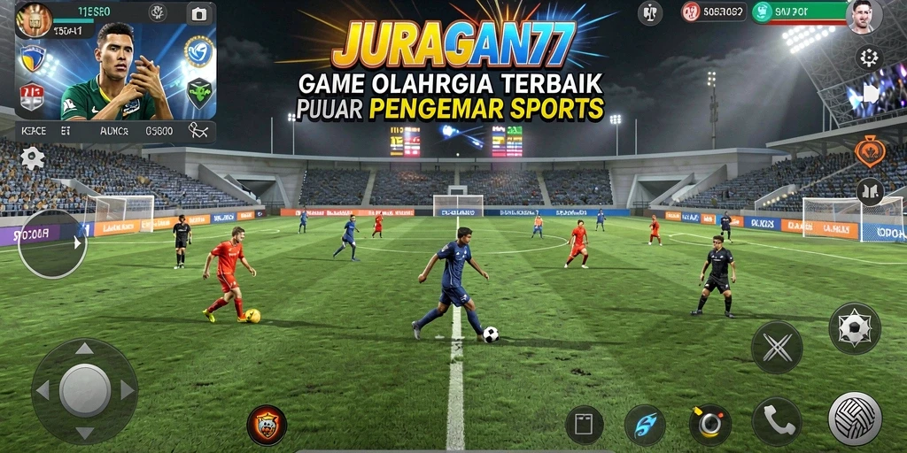 Tampilan gameplay seru dari JURAGAN77 yang menunjukkan aksi olahraga.