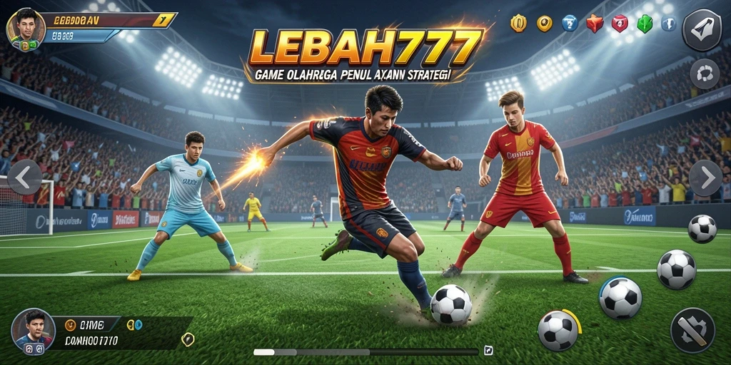 Tampilan gameplay LEBAH777 yang penuh aksi dalam pertandingan olahraga.