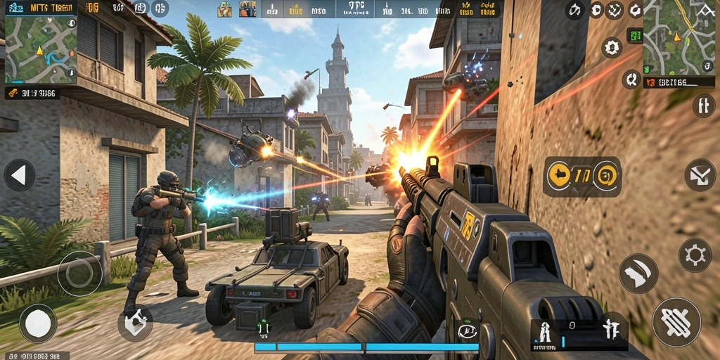 Screenshot utama MT966 menampilkan gameplay TPS yang mendebarkan.
