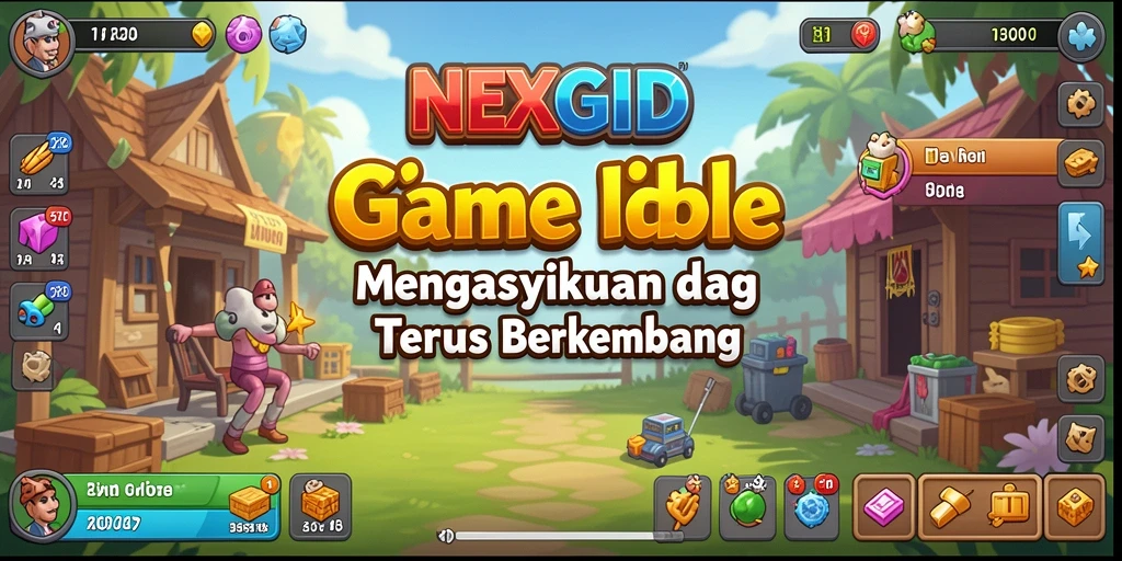 Tampilan gameplay NEXGID yang menawan dan interaktif.