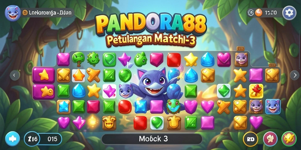 Screenshot menunjukkan gameplay seru PANDORA88 dengan berbagai level yang menantang.