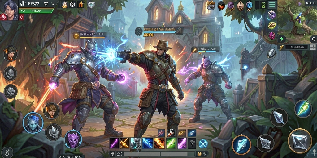 Tampilan menarik dari gameplay ARPG PSG77 dengan aksi pertarungan yang dinamis.