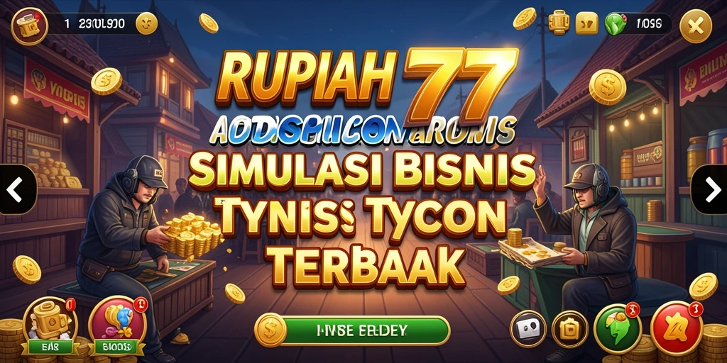 Screenshot RUPIAH777 menunjukkan suasana menarik dalam bisnis Tycoon.