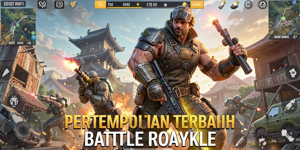 Tampilan gameplay seru dalam pertempuran di SD107.