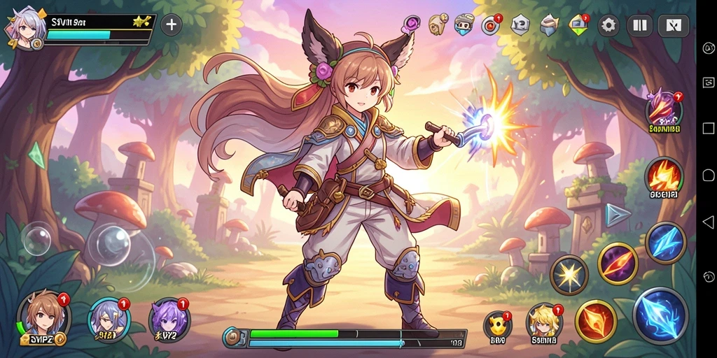 Tampilkan screenshot gameplay menakjubkan dari SVIP2 dengan karakter Anime.