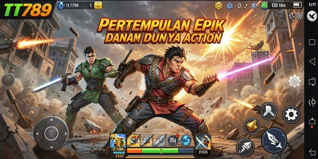 Tampilan gameplay TT789 yang mendebarkan dalam aksi penuh adrenalin.