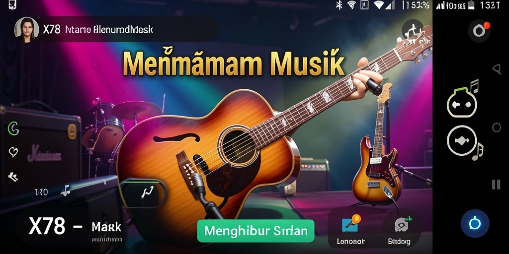 Tampilan gameplay X78 yang interaktif dan berwarna-warni.