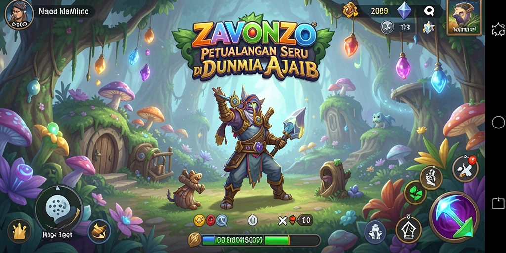 Tampilan gameplay <strong>ZAVONZO</strong> yang menampilkan petualangan seru dan grafis yang memukau.